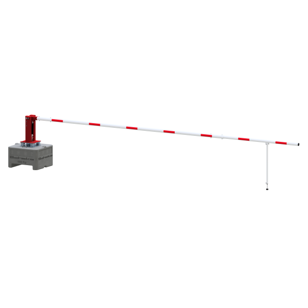 Mobile manual barrier | barrier arm length: 7000 mm | triangular lock and profile cylinder lock